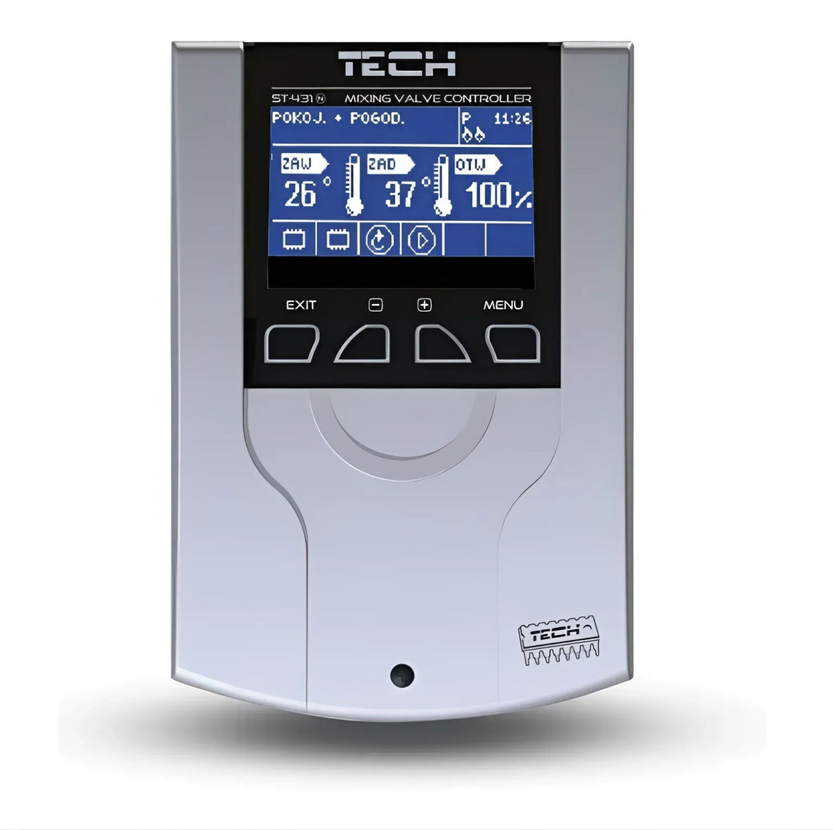 Witterungsgeführter Heizkreisregler für 1 Heiz- und 1 WW -kreis.