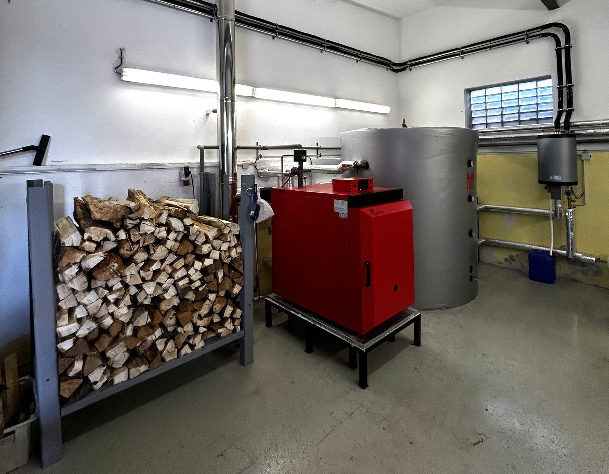 IBC Holzvergaserkessel GK-7k-öko 25 kW – Effizient heizen 🌱🔥 Gusseisen.