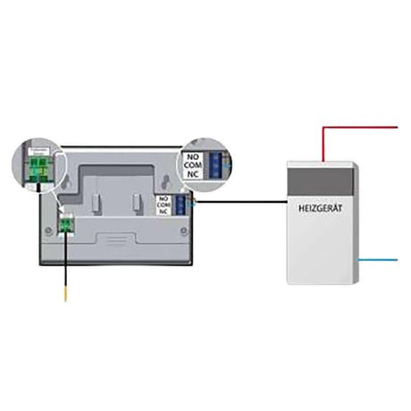 Zimmerregler Wochensteuerung mit Hintergrundbeleuchtung Aufputz.
