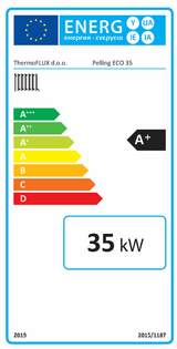 Pelletkessel Thermoflux Pelling Eco 35kW/150kg.