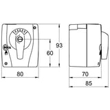 LK 950 Stellmotor 230 Volt Mischerantrieb mit 3-Punkt SPDT.