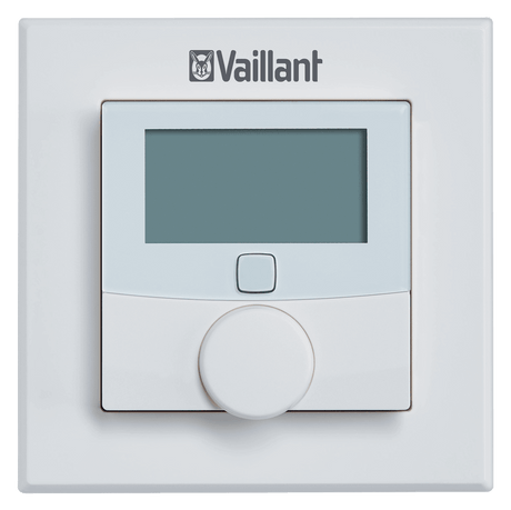Einzelraumregelung ambiSENSE Weißer Digitaler Thermostat für sicheren Betrieb.