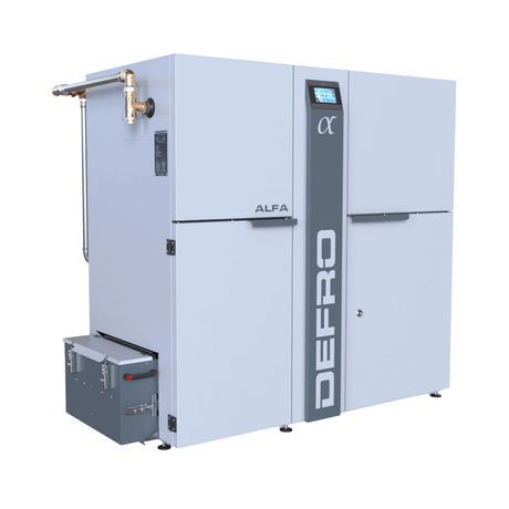 Pelletkessel Defro ALFA II mit zentralem Pelletbrenner 22 | 26 | 30 kW.