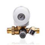 Aqmos Hauswasserfilter mit Rückspülfilter-Automatik, Druckminderer und Manometer.
