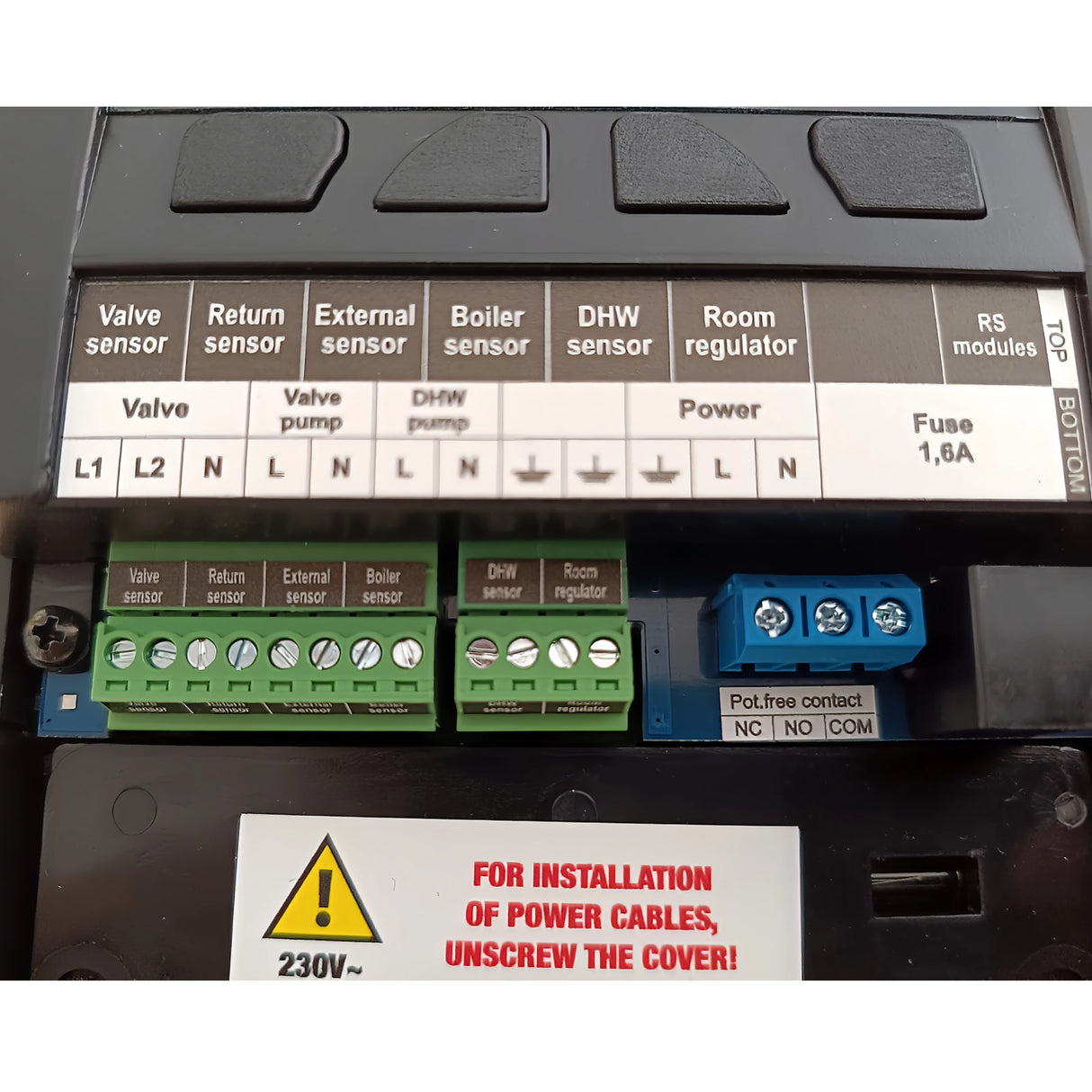 Controlador do circuito de aquecimento TECH i-1 CWU com compensação climática – válvula misturadora + bomba de água quente