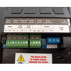 Controlador do circuito de aquecimento TECH i-1 CWU com compensação climática – válvula misturadora + bomba de água quente