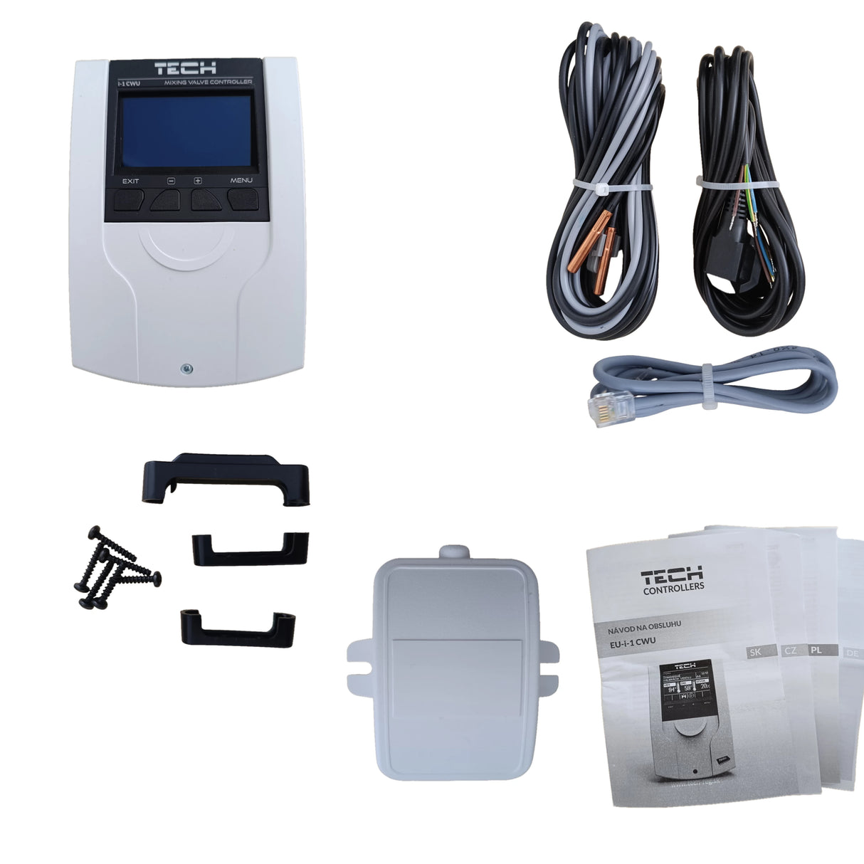 Controlador do circuito de aquecimento TECH i-1 CWU com compensação climática – válvula misturadora + bomba de água quente