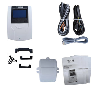 Controlador do circuito de aquecimento TECH i-1 CWU com compensação climática – válvula misturadora + bomba de água quente