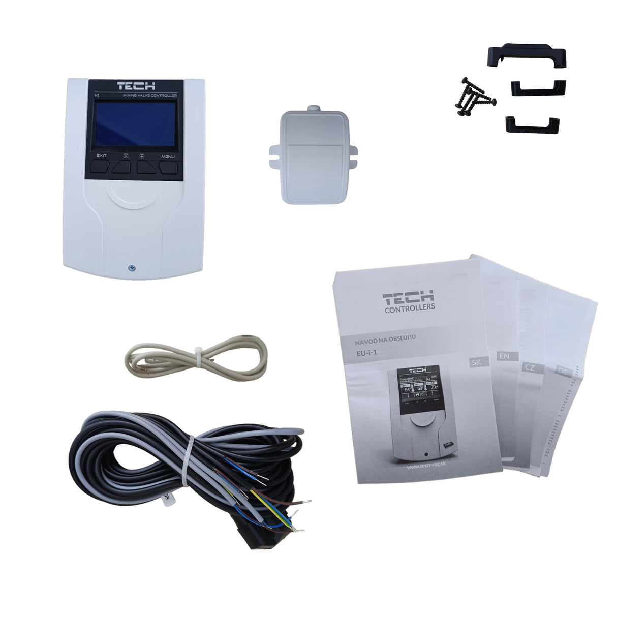 Ελεγκτής βαλβίδας ανάμειξης TECH EU-i-1 3/4 κατευθύνσεων - προστασία καμπύλης θέρμανσης και επιστροφής