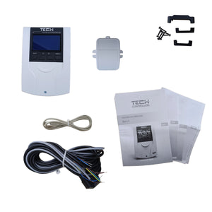 Ελεγκτής βαλβίδας ανάμειξης TECH EU-i-1 3/4 κατευθύνσεων - προστασία καμπύλης θέρμανσης και επιστροφής