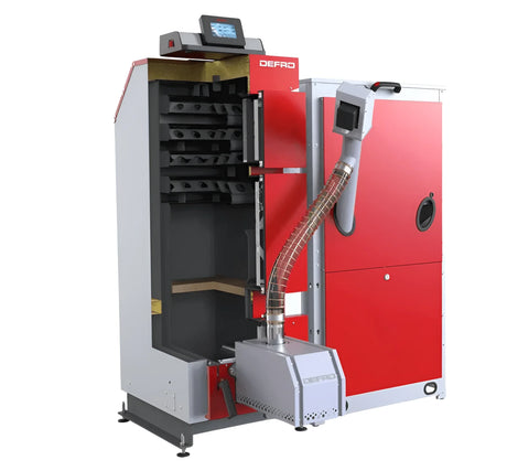 Komplettpaket Defro Komfort Ekopell 14 kW plus Hygienespeicher mit 1 Wärmetauscher.