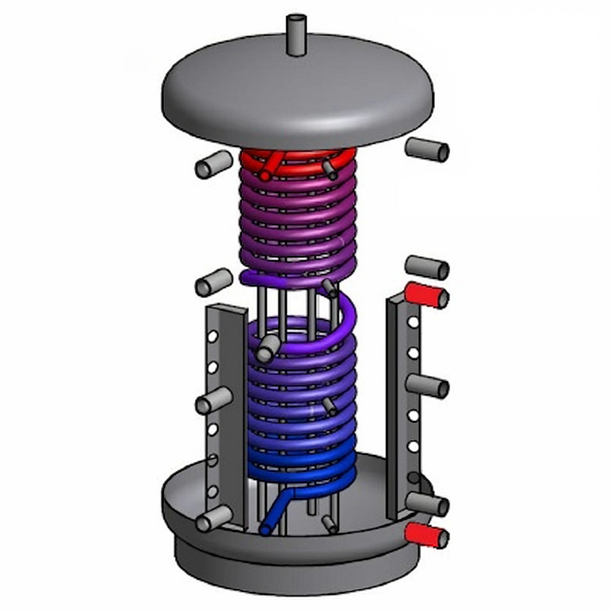 Hygienespeicher mit 1 Wärmetauscher.