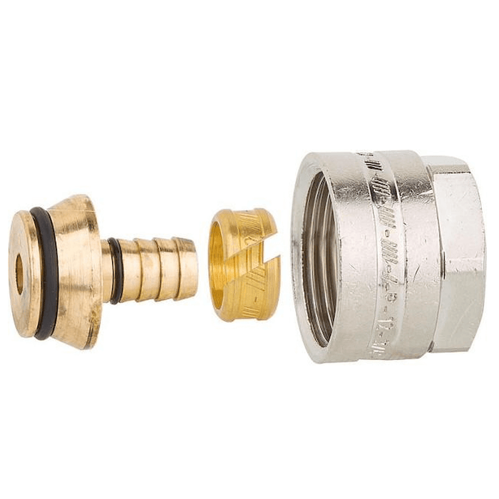 Klemmringverschraubung ✨, selbstdichtend 12x1,8, bestehend aus Klemmring, Mutter und Verschraubungskörper 🔧.