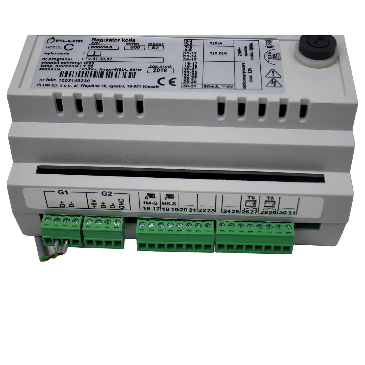 Udvidelsesmodul C til GEMA -kontrol