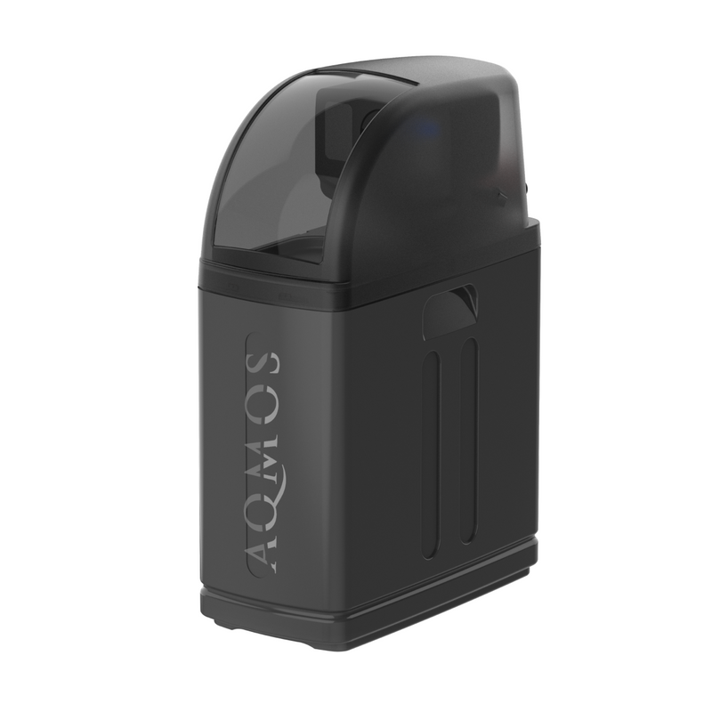 Aqmos R2D2-32 BLACK EDITION Sistema de descalcificação de água com filtro de retrolavagem, kit de ligação e bloco de montagem