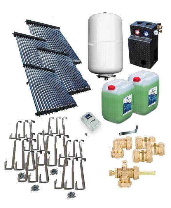 Solarpaket Röhrenkollektor HP22 Schrägdach 14,44 m².