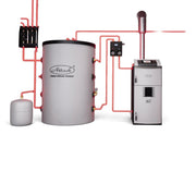 Representação esquemática do sistema ATTACK SLX PROFI com acumulador e circuito de aquecimento