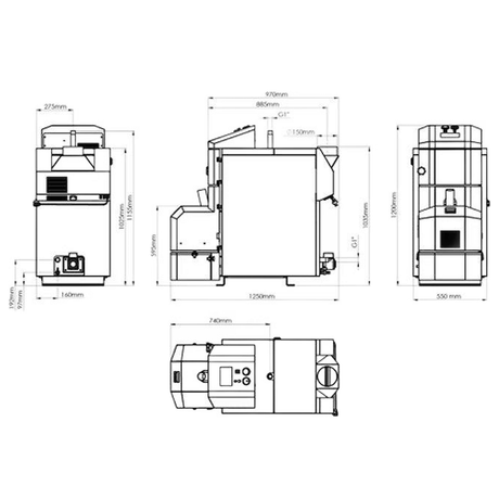 Pelletkessel Attack Pellet 30 Automatik Plus – Robust, Langlebig und Effizient 🌟.