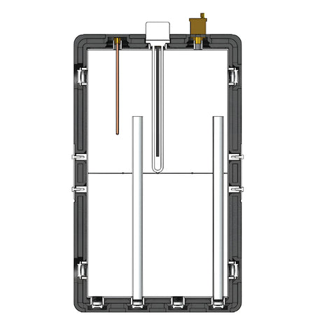 Mini Wärmepumpenspeicher Wandspeicher 50 Liter.