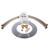 Wasserenthärtungsanlage - Entkalkungsanlage R2D2 - 48 mit 1" Anschluss-Set & Montageblock 1".