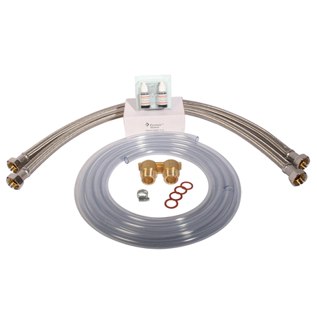 Wasserenthärtungsanlage - Entkalkungsanlage R2D2 - 72 mit 1" Anschluss-Set & Montageblock 1".