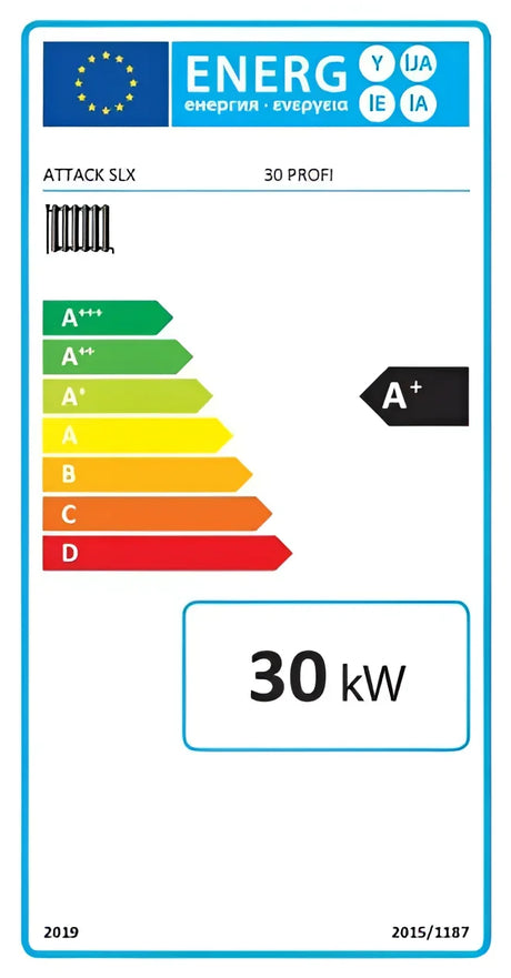Holzvergaserkessel Attack SLX Profi 30 kW – Effiziente Heizung für Wohnhäuser 🌳.