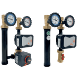 Pumpengruppe mit 3-Wege-Mischer, Stellmotor und Wita-Hocheffizienzpumpe.