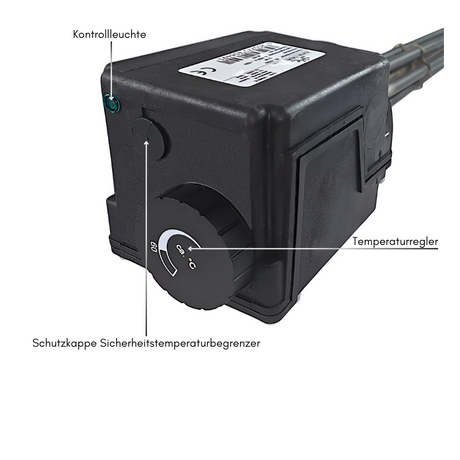 Heizstab Heizpatrone  12 kW AG 1 ½“.