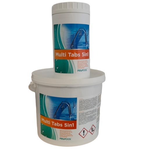 Multi Tabs 5 in 1 💧 für umfassende Poolpflege in einer Tablette 🏊‍♂️ - 200/500g von PRGPOOL