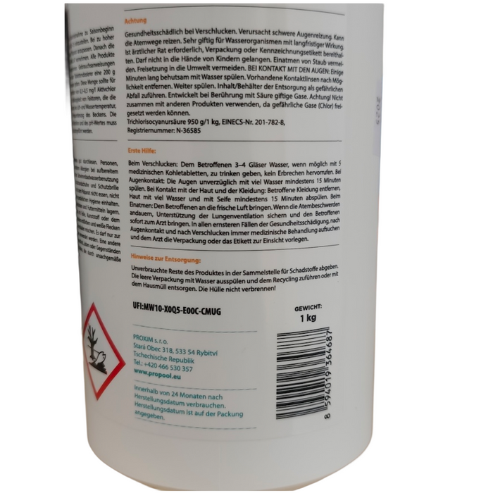 Multi Tabs 5 in 1 Poolpflege 🏊‍♂️ – Effektive Reinigung & Klarheit für Ihr Schwimmbad 💧 1 kg Packung.