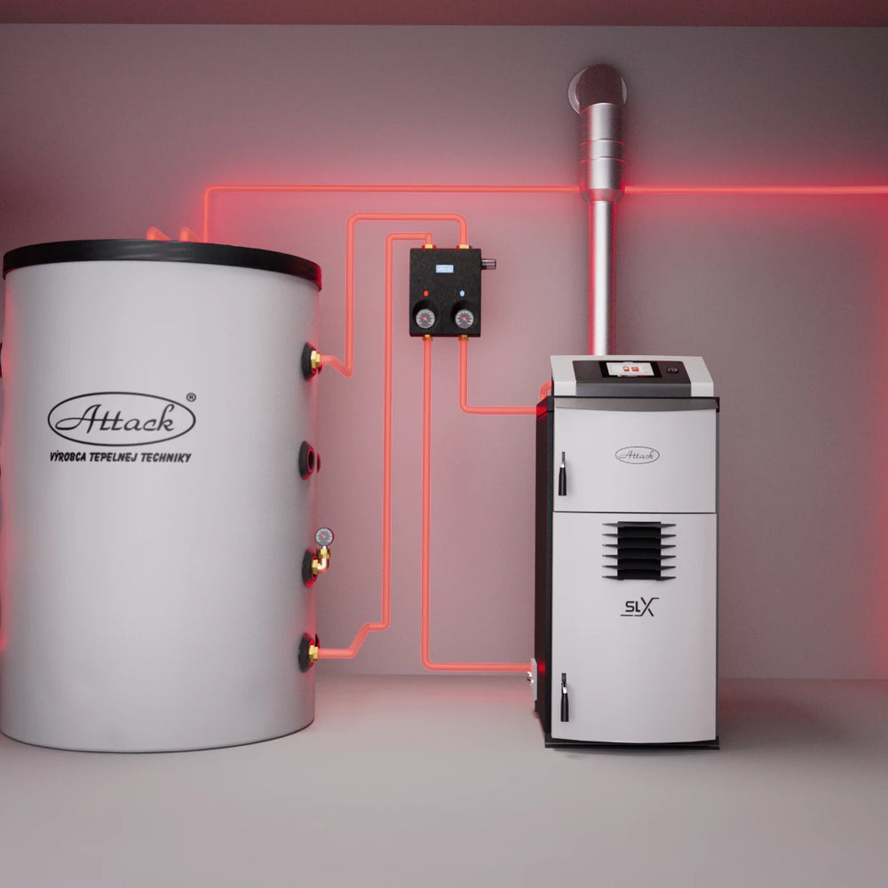 Gaseificador de madeira 50 kW ATTACK SLX 50 Profi