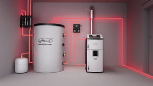 Gaseificador de madeira 50 kW ATTACK SLX 50 Profi