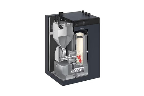 Pelletkessel Viessmann Vitoligno 300-C Heizkessel vollautomatisch 12KW.